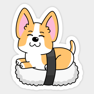 Cute Corgi Sushi Nigiri Sticker